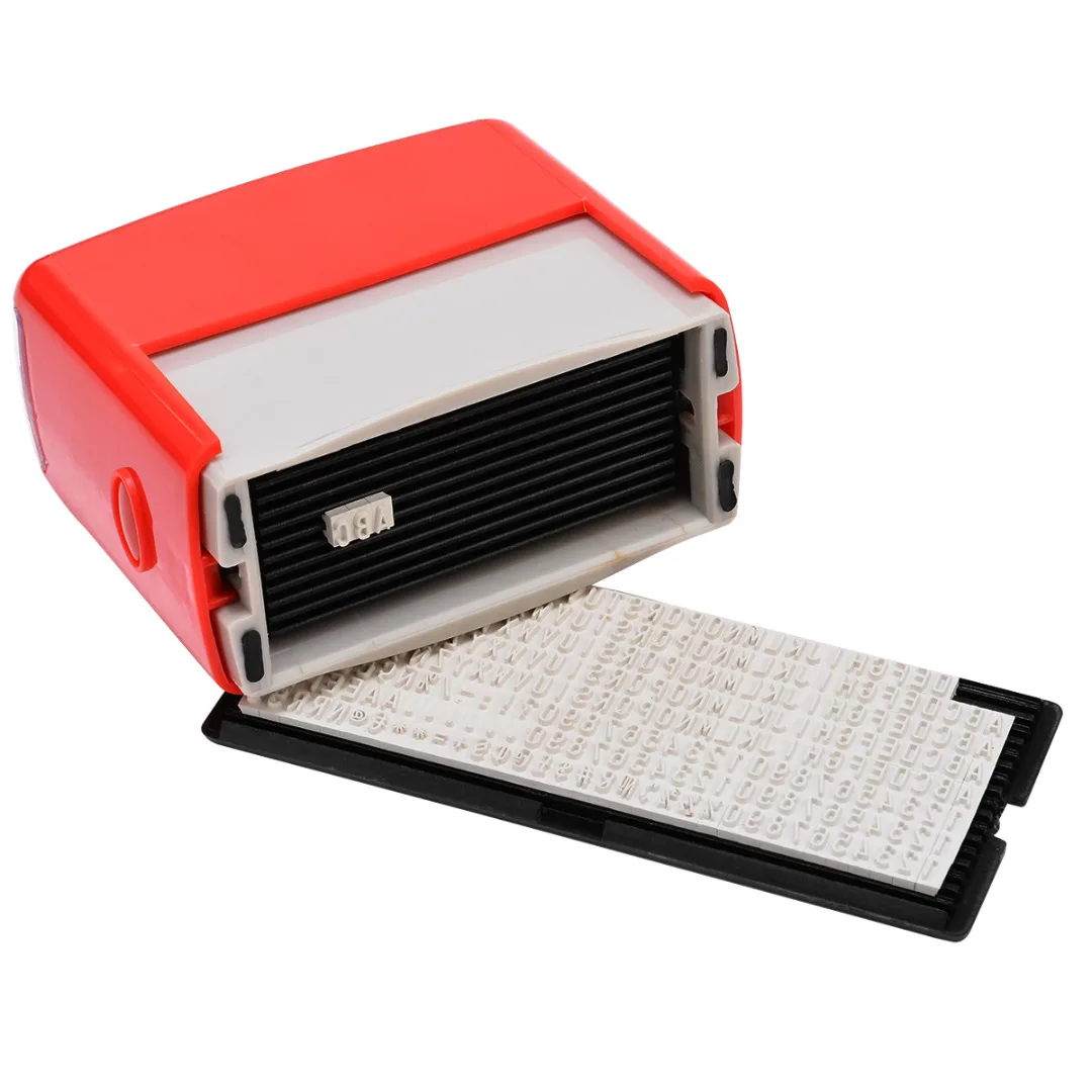 Business Name Address DIY Character Seal Self Inking Rubber Stamp Kit Custom Personalised Self Inking Stamp Red/Black/Blue