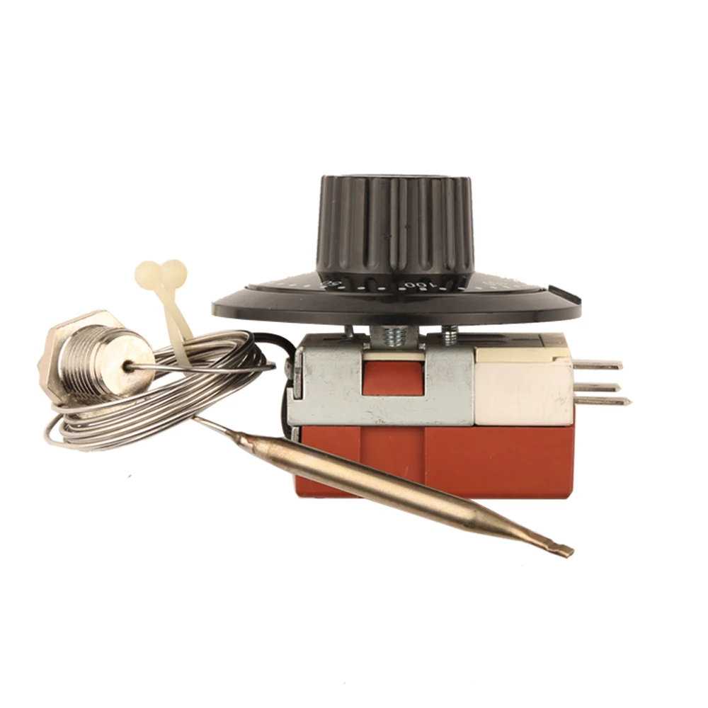 TS-200SB-C 레인보우 3Pin 온도 조절 스위치 손잡이 50-200 섭씨 온도 조절기 액체 확장 조절 식 보일러 NC