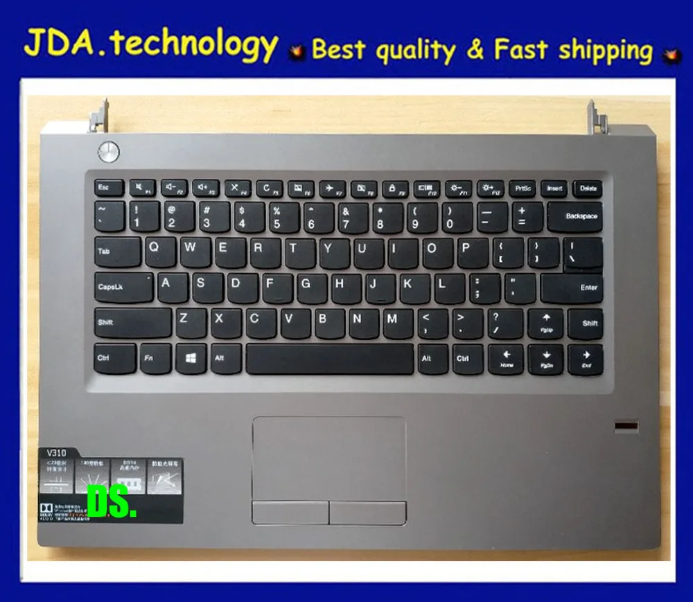 Wellendorff 96% Новая/оригинальная Подставка для рук для lenovo IDEAPAD V310-14IKB 310-14ISK США клавиатура верхняя крышка тачпад, серый
