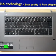 Wellendorff 96% Новая/оригинальная Подставка для рук для lenovo IDEAPAD V310-14IKB 310-14ISK США клавиатура верхняя крышка тачпад, серый