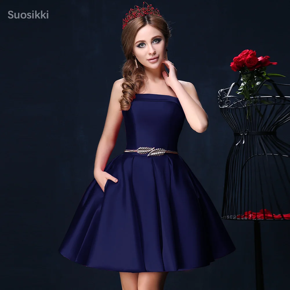 Suosikki коктейльное мини-платье без бретелек бальное платье для выпускного вечера - Цвет: COLOR NO.57