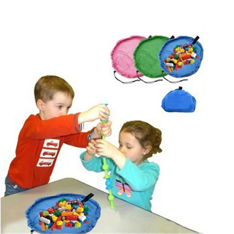 Портативный детские игрушки сумка для хранения и игровой коврик Детские игрушки Организатор бен Box XL мода практические мешки для хранения