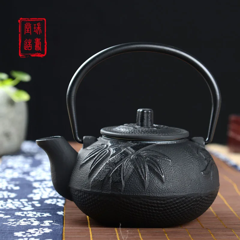 

600 Ml Small Capacity Retro Exquisite Metal Cast Iron Teapot Strainer for Teapot Handcrafted Tea Set Chinese Tea Pot