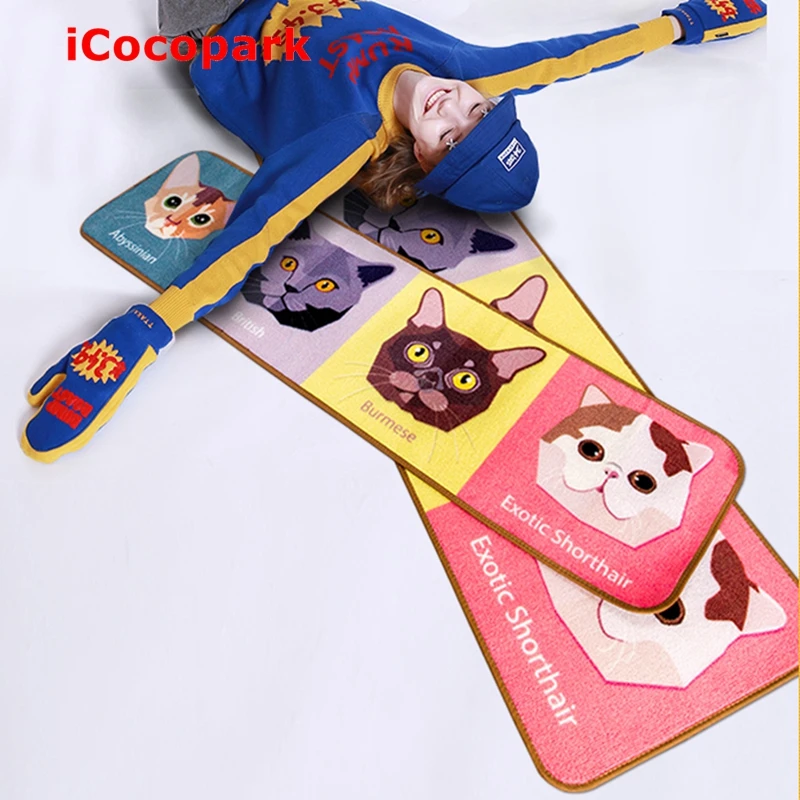 buy NiceRug D Cool cat kitchen bar room bed bedroom carpet floor mats non slip creative retro cartoon child Ottomans