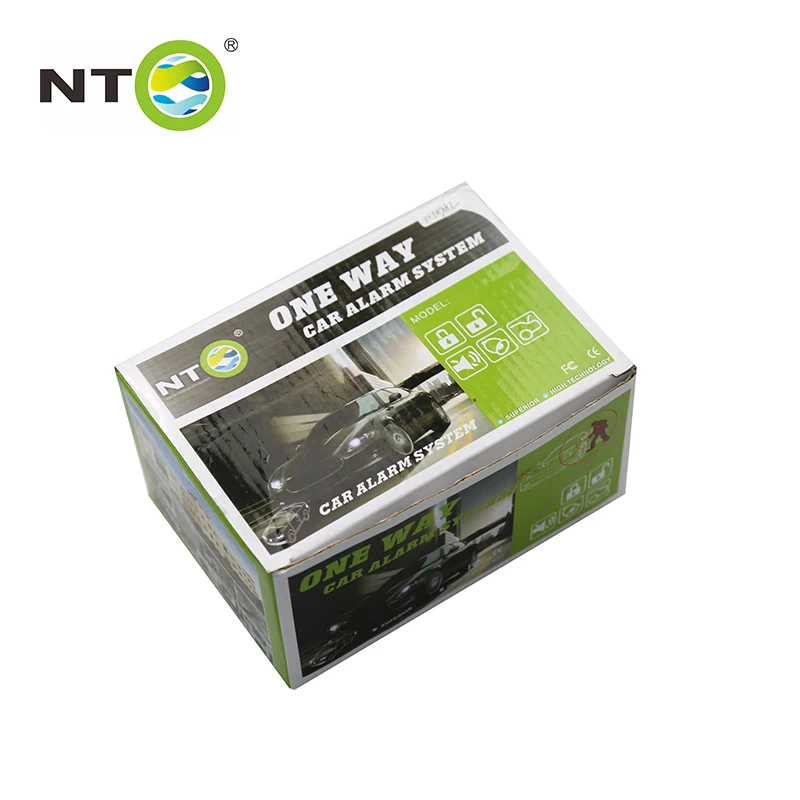 NTO 12 В 433,92 МГц односторонняя система охранной сигнализации автомобиля два ключа Датчик Удара Сирена с дистанционным управлением защита датчика удара NT898L