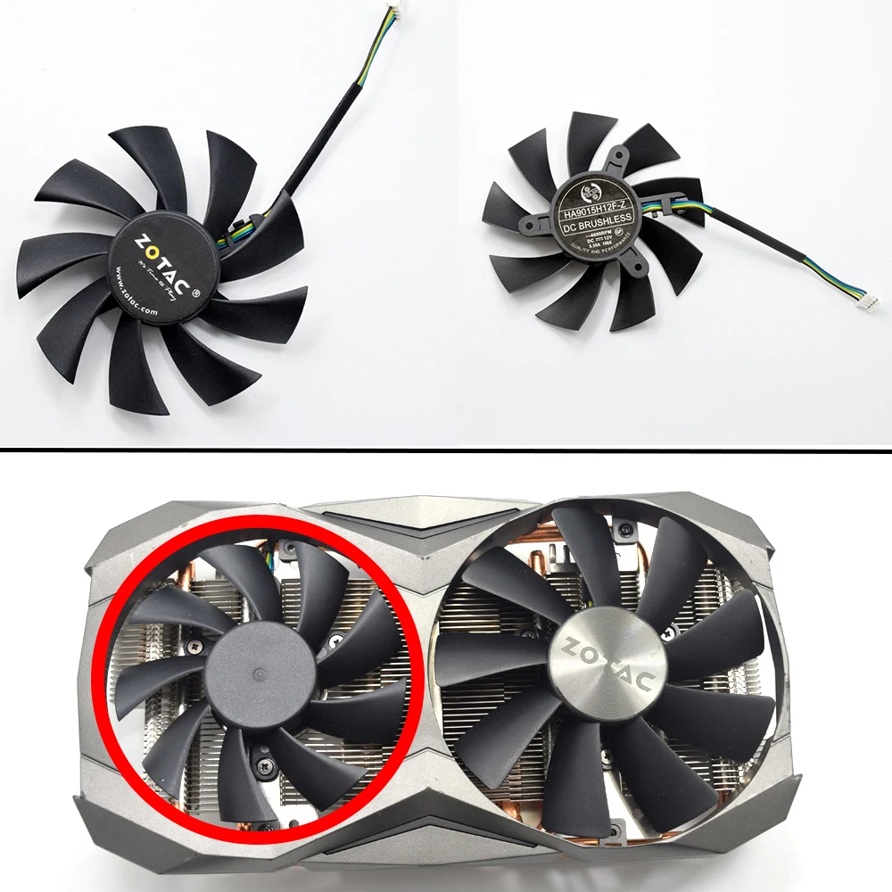 جديد 85 مللي متر برودة مروحة استبدال ل ZOTAC GTX 1060 1070TI 1080Ti أمبير صغير بطاقة جرافيكس مروحة التبريد لتقوم بها بنفسك|المراوح والتبريد| - AliExpress