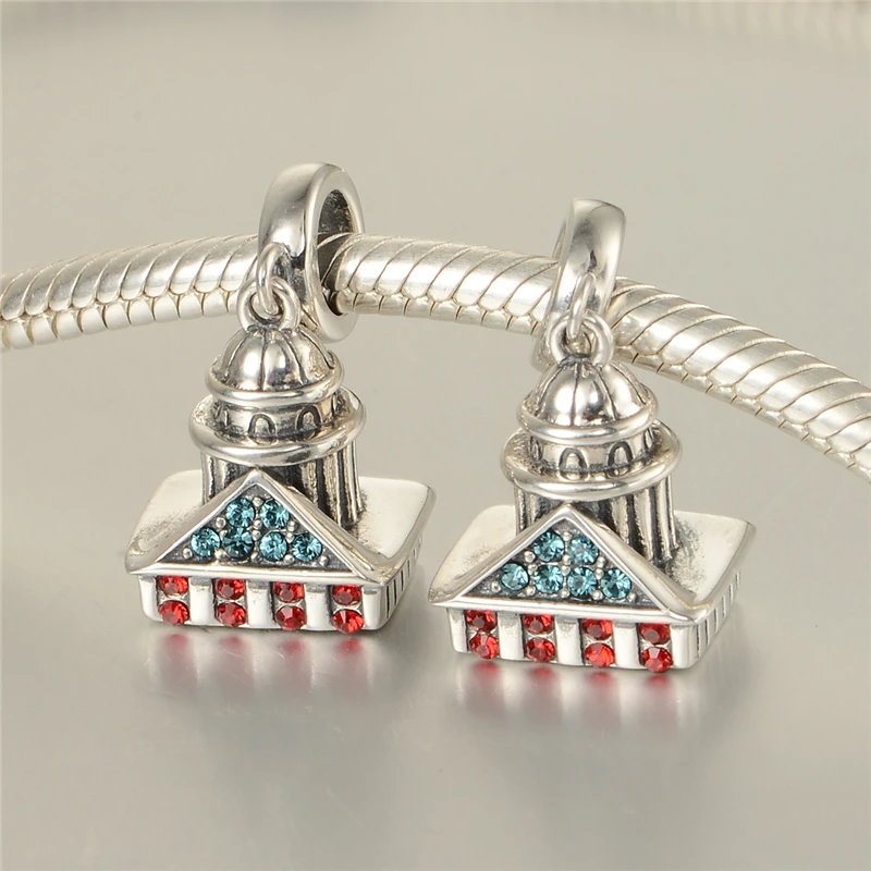 Стерлинговое Серебро 925 пробы кулон со стразами браслеты и de joyas bijoux модные