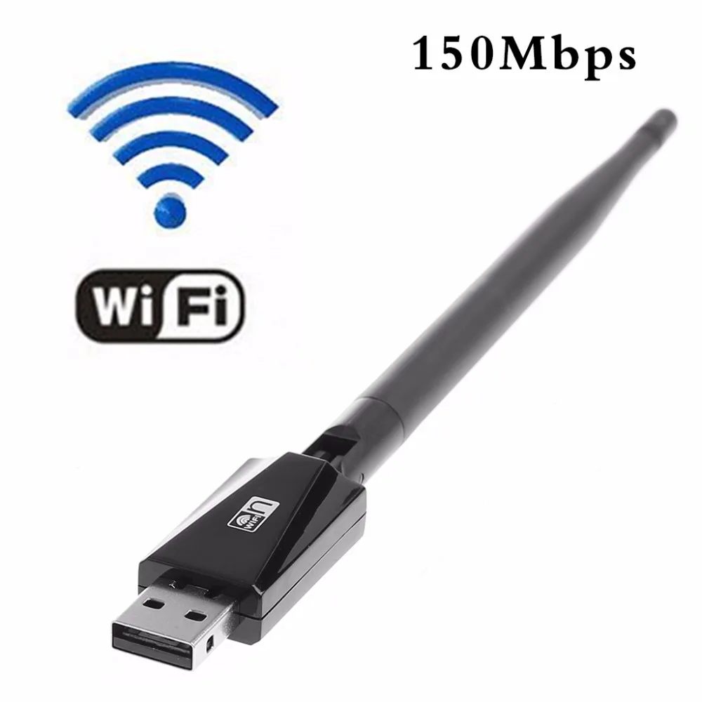 150 Мбит/с 802.11n/g/b USB сеть LAN карты Wi-Fi беспроводной адаптер с 5dBi антенны