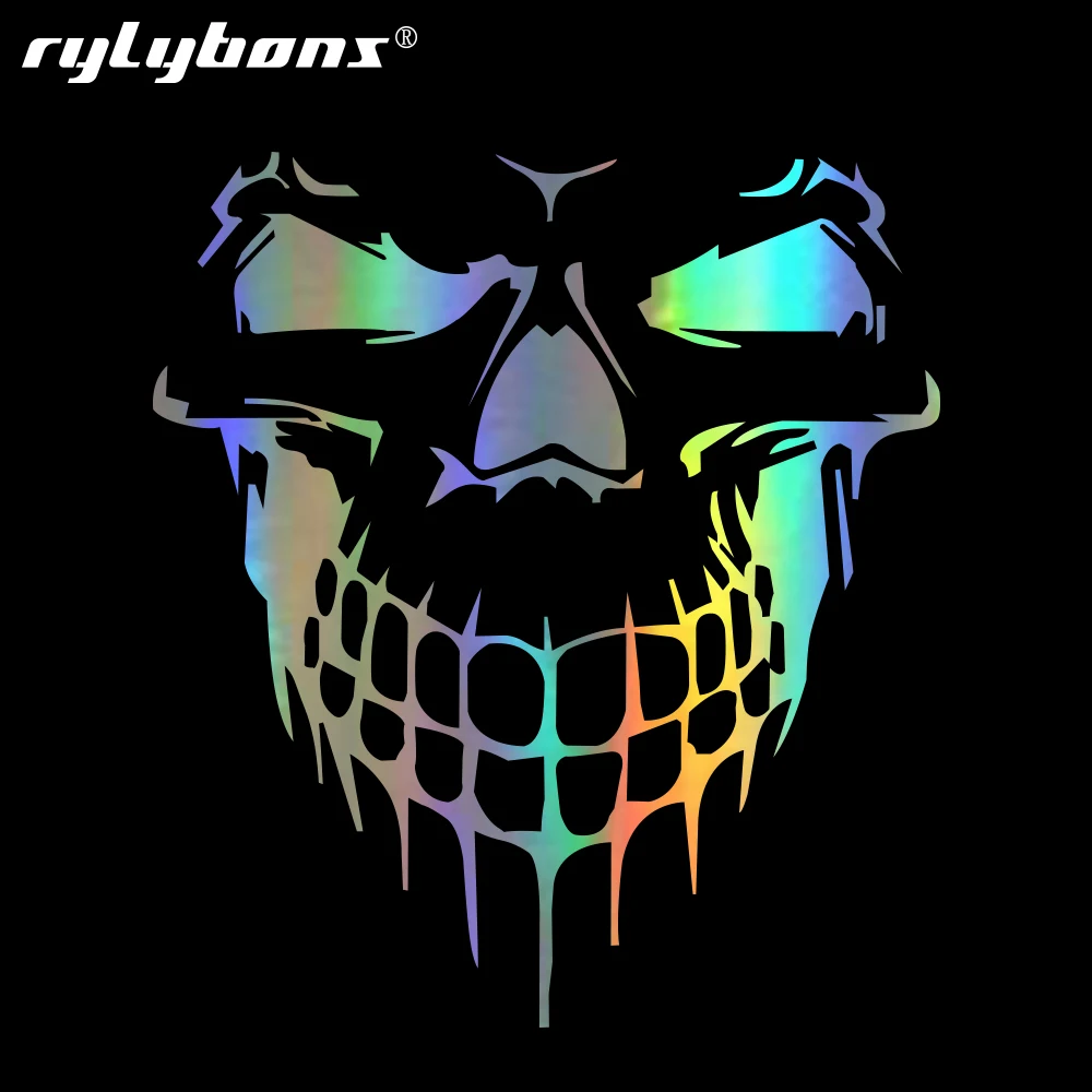 Rylybons 3d Skull Stickers 15 9 17 7cm Car Styling Full Body Car Stickers Car Stickers And Decals Head Rear Windshield Stickers Car Stickers Aliexpress