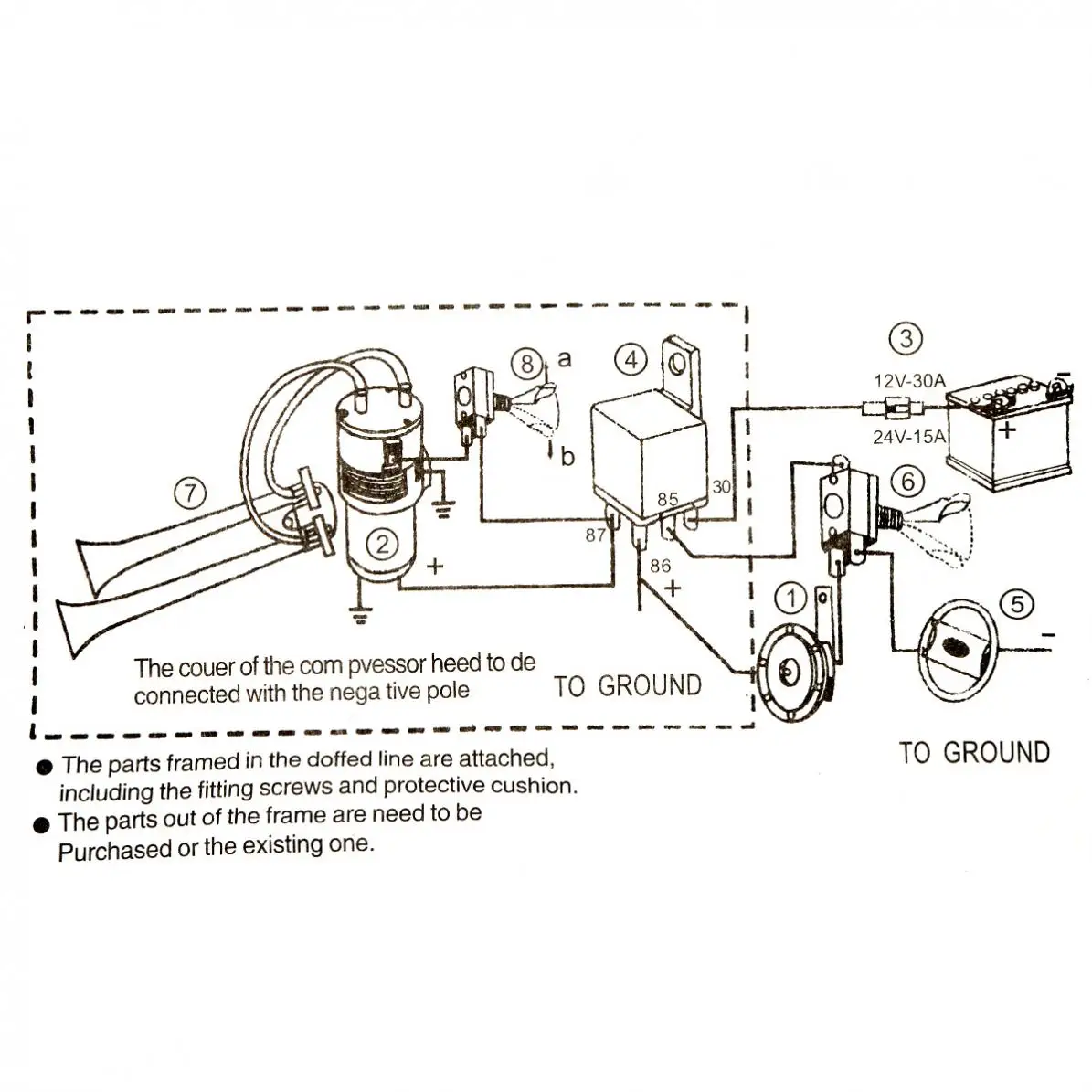 Chifre de ar do Carro Compressor para Automóvel Duplo Super Alto Auto Conjunto Resistente Trompete Motocicleta Barco Caminhão 118db 12 v Tom 11 chifre de ar do carro auto conjunto
