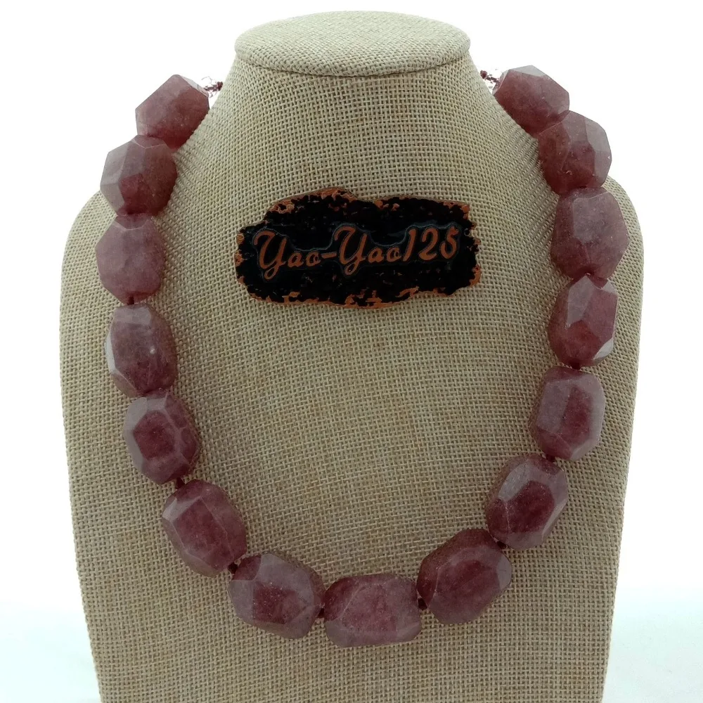 

20" Faceted Muscovite Nugget Crystal Necklace