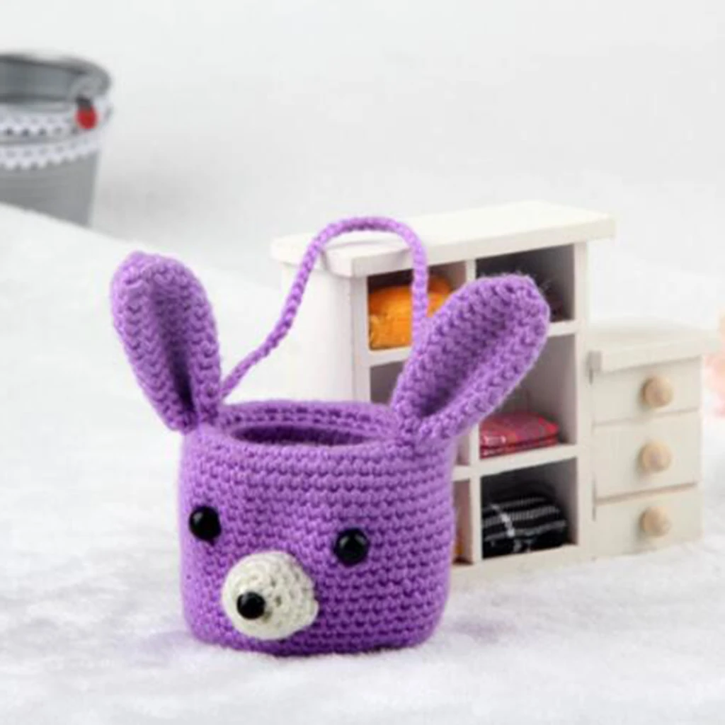 1 комплект, набор для вязания крючком-красивые сумки Amigurumi, украшения для дома-DIY Подарочный материал