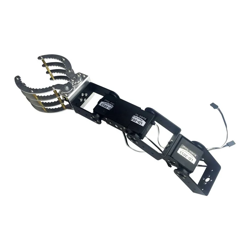 

4DOF Mechanical Arm Manipulator Robot Arm Claw Metal Holder Bracket Kit Digital with Servo For Kid Children DIY Assemble Toy