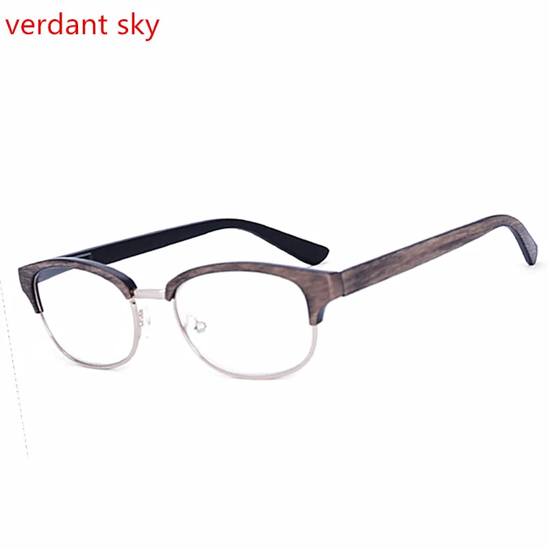 2017 Wire drawing Vintage Rimless Half rim Reading Glasses Women Men