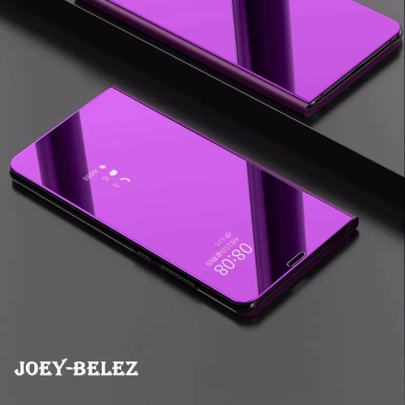 Clear View зеркало смарт-чехол для samsung S9 S8 плюс S7 J4 J6 A6 A3 A5 A7 Note 9 Флип Стенд кожаный чехол для iPhone 6 6s 7 8 Plus iPhone X