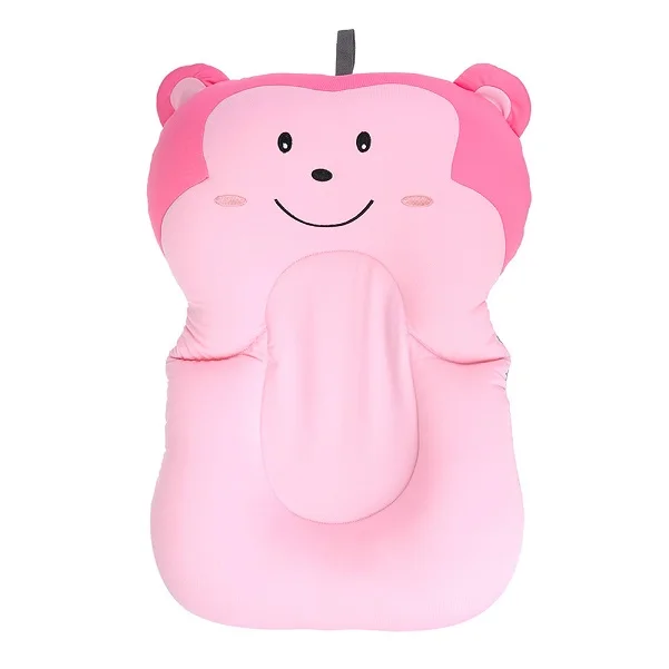Портативная воздушная подушка для душа для младенцев, нескользящий коврик для ванной, безопасность для новорожденных - Цвет: Коричневый