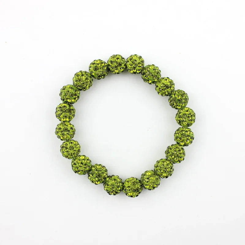 Crystal Bracelets Colorful Crystals Elastic Pave Beaded Sparkly Rhinestones Ball