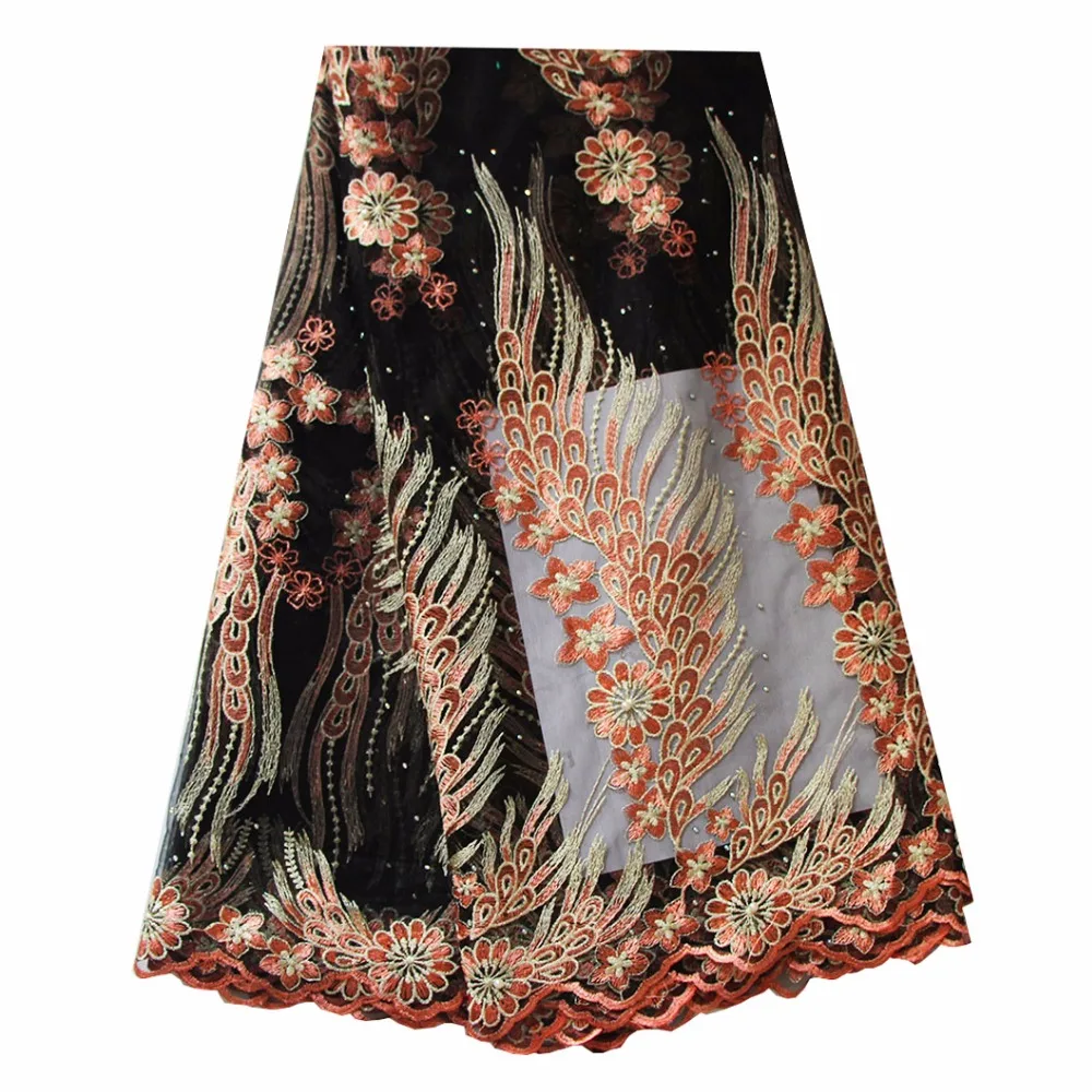 

Ourwin Peach Lace Fabric with Stones Purple Cheap Lace Fabrics with Free Shipping 2018 Royal Blue Embroidery Lace Mesh Fabric