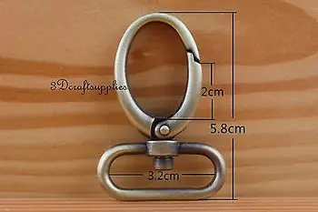

Lobster Clasps Clips Claw purse hooks Swivel snap hook anti bronze 32mm 6pcs J19