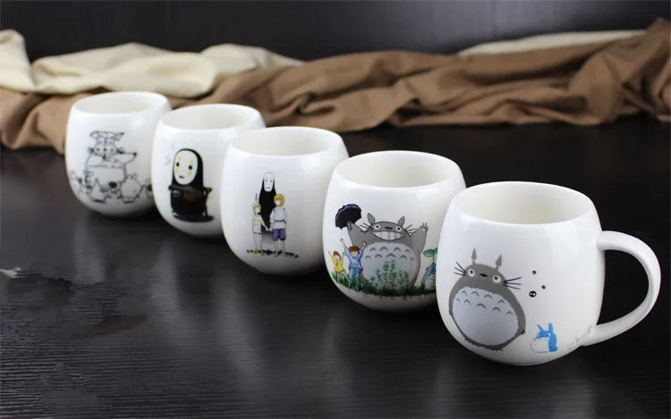 

Big 380ml Free Shipping Creative Fashion Ceramic Miyazaki Totoro Mug Totoro Cup For Birthday Gift
