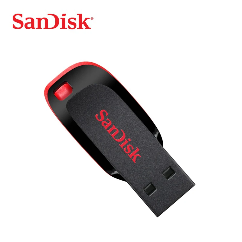 Новинка sandisk USB Flash 8 ГБ 16 ГБ 32 ГБ 64 Гб 128 ГБ CZ50 Cruzer Blade mini Cle USB 2,0 флеш-накопитель диск на ключ Флешка 32 Гб