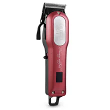 Kemei Hair Clipper Barber Navalha De Corte De Cabelo Aparador de Barba Sem Fio Poderosa Máquina de Barbear Cabelo com 4 Guia Pente