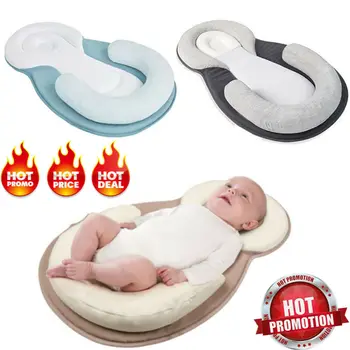 

Portable Baby Infant Pillow Sleep Cushion Pad Newborn Crib Nest Bed Mattress New