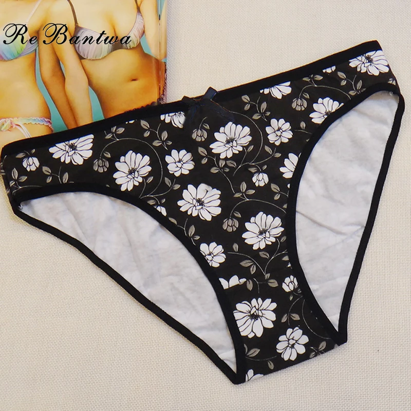 Rebantwa Brand 3pcs women underwear Cotton/ladies Sexy panties/lingerie