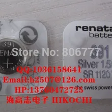RE NATA Серебряная оксидная батарея SR1120W 391 11,6*2,1 мм 50 мАч 1,55 в