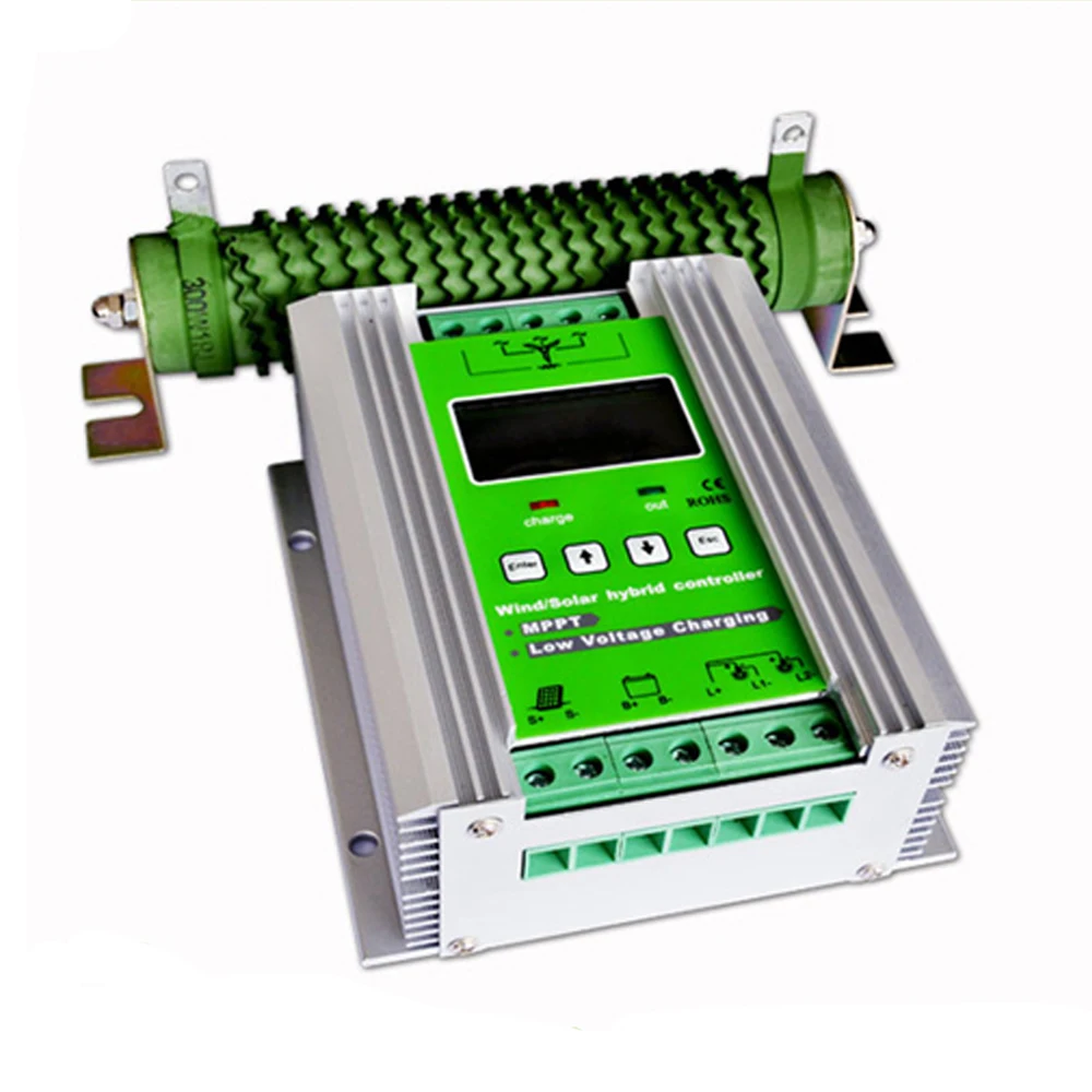 Us 9505 30 Off24v Max 800w Booster Charging Mppt Lcd Wind Solar Hybrid System Controller With Dump Load 500w Wind Turbine 300w Solar Panel In