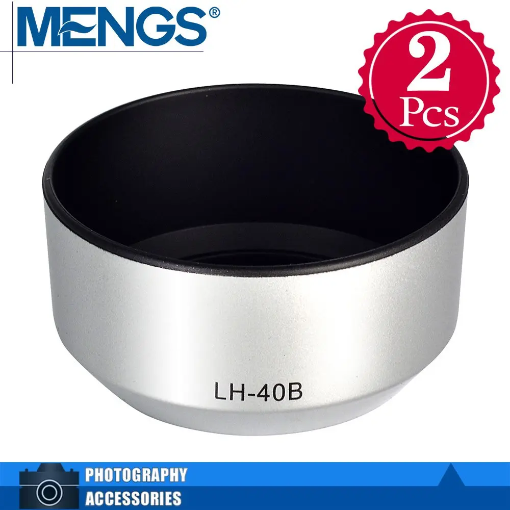 MENGS 2 шт в упаковке LH-40B бленда объектива для M. Zuiko Digital 45 мм f/1 8-серебро (14140015201) |