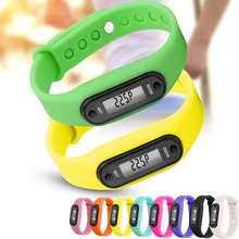 Горячие силиконовые для фитнеса часы браслет цифровой ЖК-браслет шагомер бегущий Расстояние Счетчик калорий наручные спортивные трекер