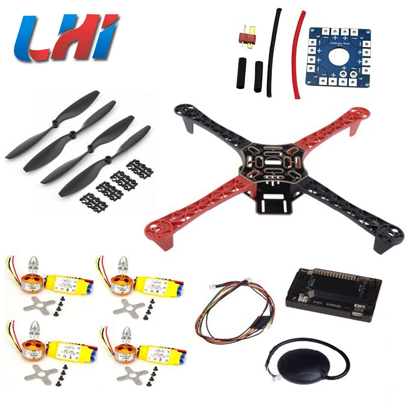 Квадрокоптер F450 Hot Rack Kit рамка Apm2.6 и 6m Gps 2212 1000kv 30a 1045 Prop ~ f4p01|1045 prop|kit frame2212 |
