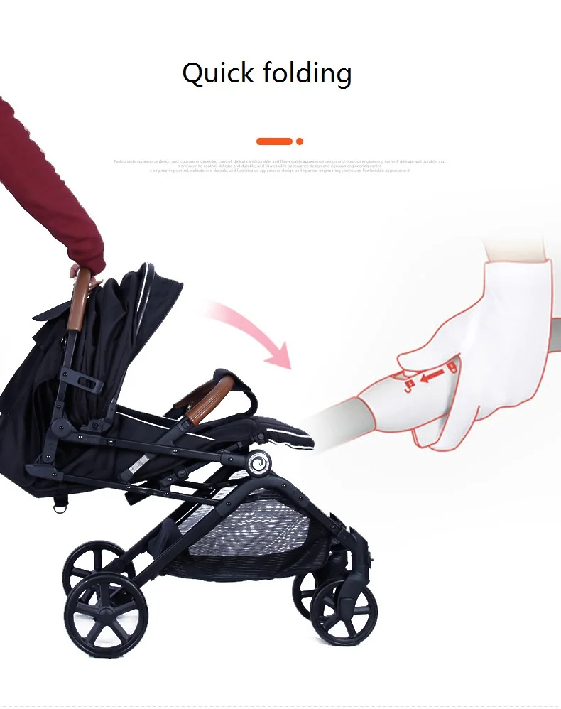 Foldable high landscape light weight baby buggy baby stroller pushchair,pram,kinderwagen