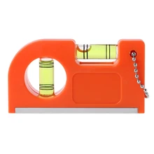 Mini Portable Keychain Level Ruler with Magnet Base V Stripe Spirit Level Bubble Level Measuring Tool qase 10 10 29 mm square spirit level bubble with magnetic stripe transparent or green 1 piece