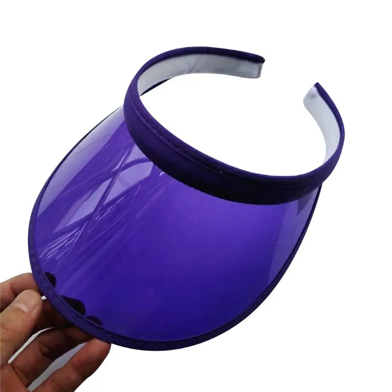 للجنسين الصيف الحلو الحلوى اللون الأشعة فوق البنفسجية حماية مكشوفة قبعة للوقاية من الشمس شفافة PVC البلاستيك واسعة حافة كليب على شاطئ كاب للجنسين الصيف الحلو الحلوى اللون الأشعة فوق البنفسجية حماية مكشوفة قبعة للوقاية من الشمس شفافة PVC البلاستيك واسعة حافة كليب على شاطئ كاب