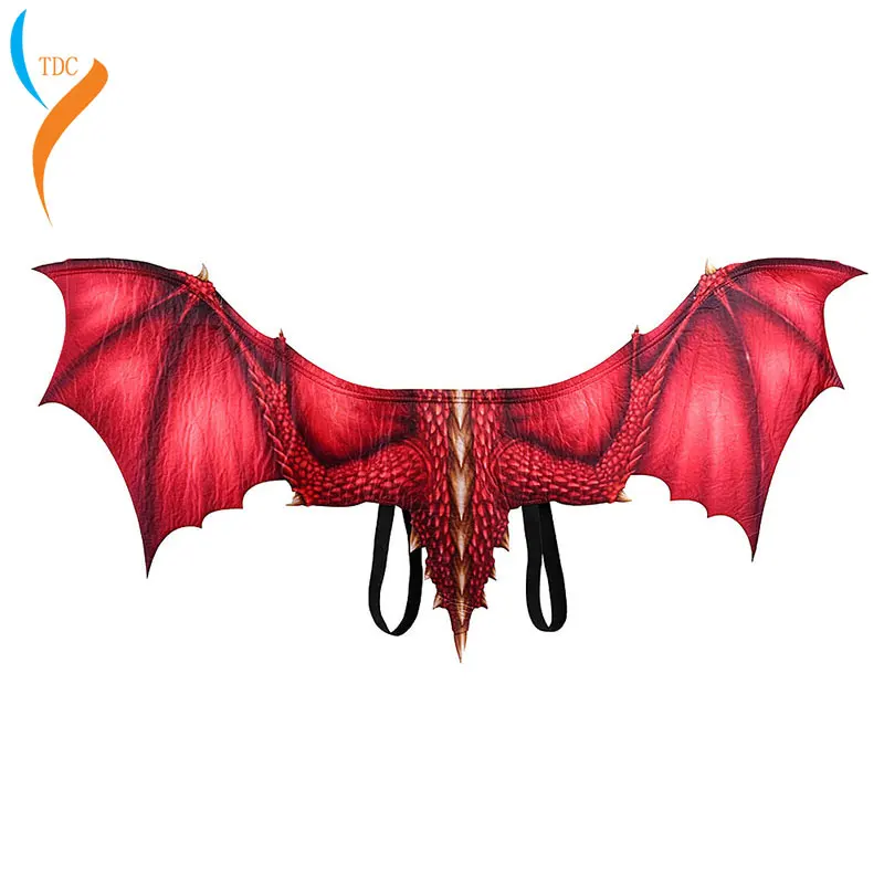 

2019 Adult Boy and Girl New Year Decoration Carnival Party Animal Costume cosplay Dinosaur dragon demon Face mask and wings