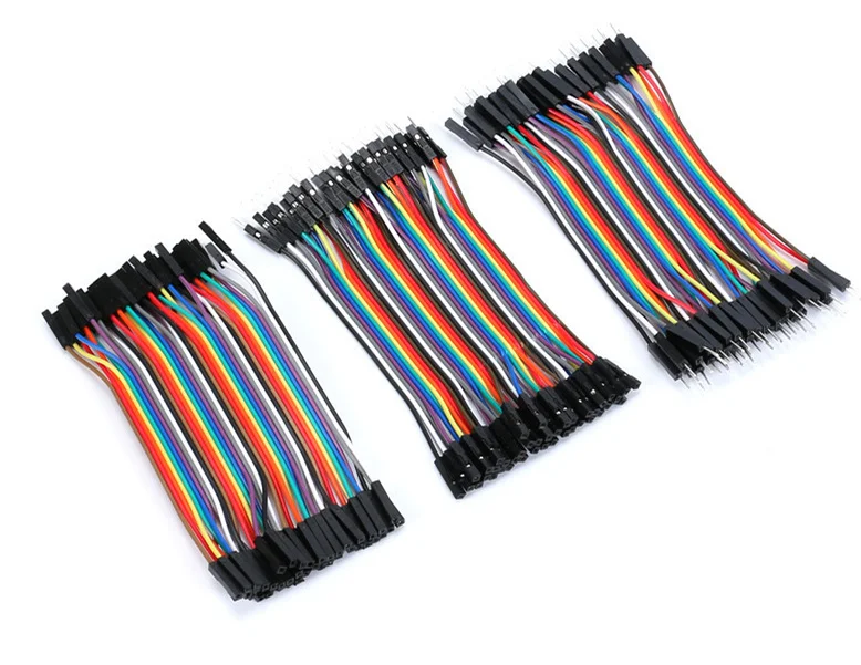 

120pcs dupont lines 40P 10cm 1pin male to male, female to male, female to female dupont cable connector breadboard jumper wires