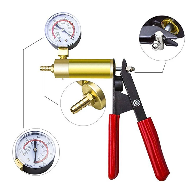  Auto Car Manual Vacuum Pressure Pump Brake Bleeding Portable Durable Repair Set