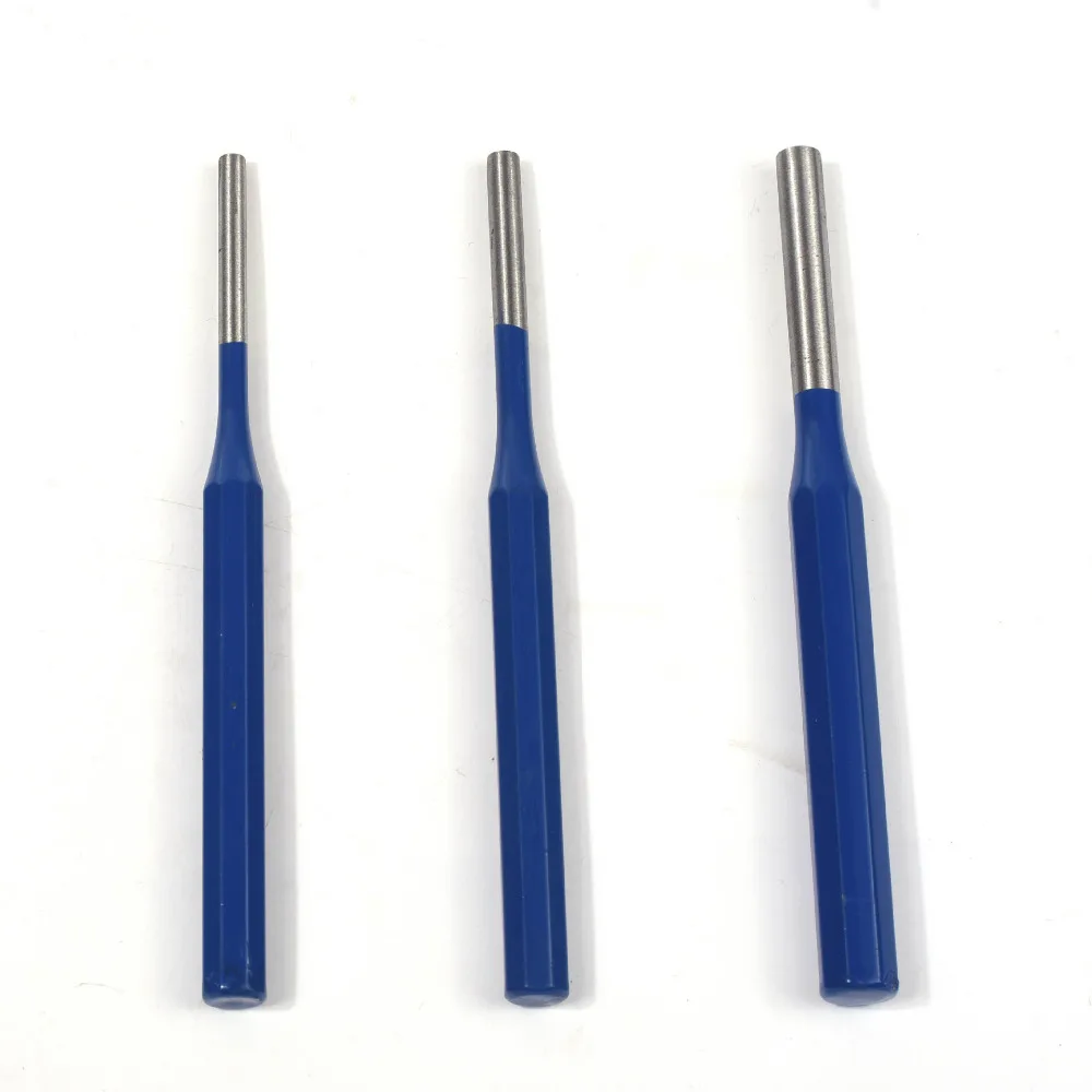 

Multi Size Percussion Punch Set Alloy Steel Punching Pin Chisel Rivet Screw Mark Hole Woodworking Carving Tool Set