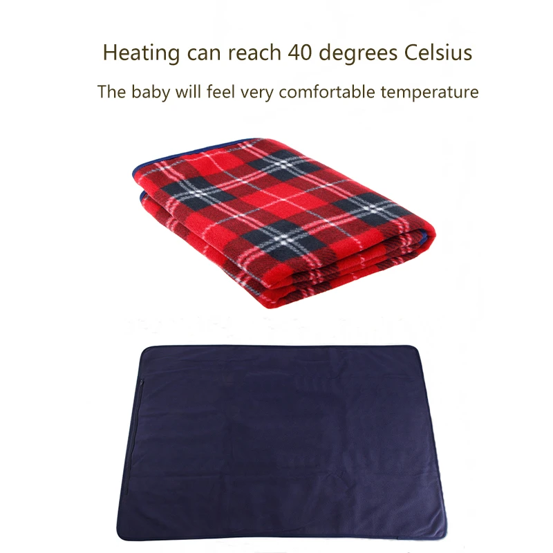 Детское одеяло с электрическим подогревом, новинка, 5 В, 88*65 см, автомобильный коврик для дома, мобильное отопление, USB, мягкий, зимний, сохраняет тепло, здоровье