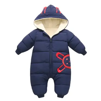 

High Quality Baby Rompers Winter Thick Cotton Boys Costume Girls Warm Clothes Kid Jumpsuit Children Outerwear Overalls
