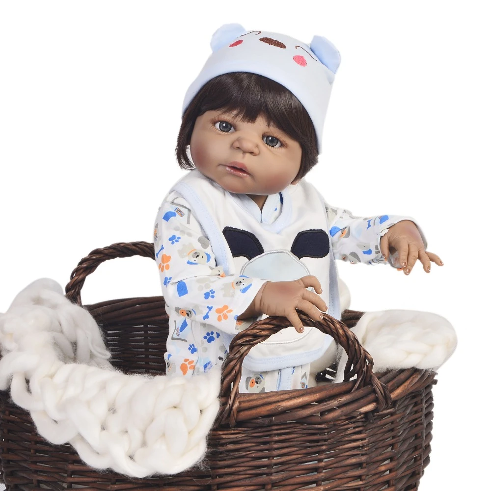 Plein Silicone Reborn Bebe Garcon Noir Poupees 22 Pouces Reel Vivant Bebes Reborn Africain Bebes Enfant En Bas Age Poupee Cadeau Peut Baigner Jouets Aliexpress Plein Silicone Reborn Bebe Garcon Noir Poupees 22 Pouces Reel Vivant Bebes Reborn Africain Bebes Enfant En Bas Age Poupee Cadeau Peut Baigner Jouets Aliexpress