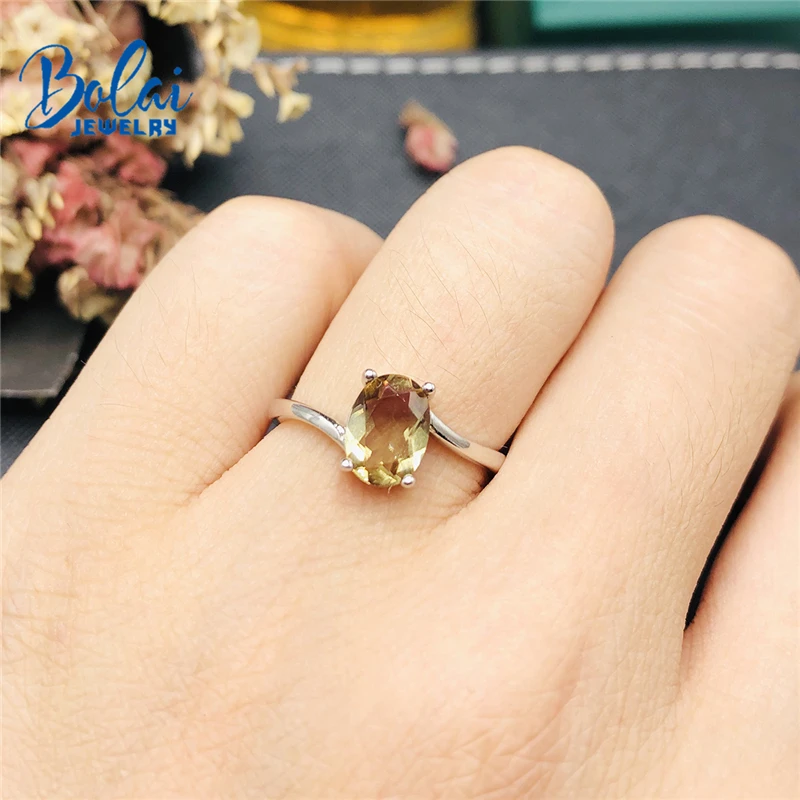 Женское Обручальное Кольцо Bolai Oval 8X6mm Nano Zultanite ювелирное изделие из стерлингового