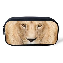 Новинка, стильные кошельки для монет для детей, рюкзак с фотоизображением животных для детей, для мальчиков и девочек, школьная сумка с рисунком льва для детей