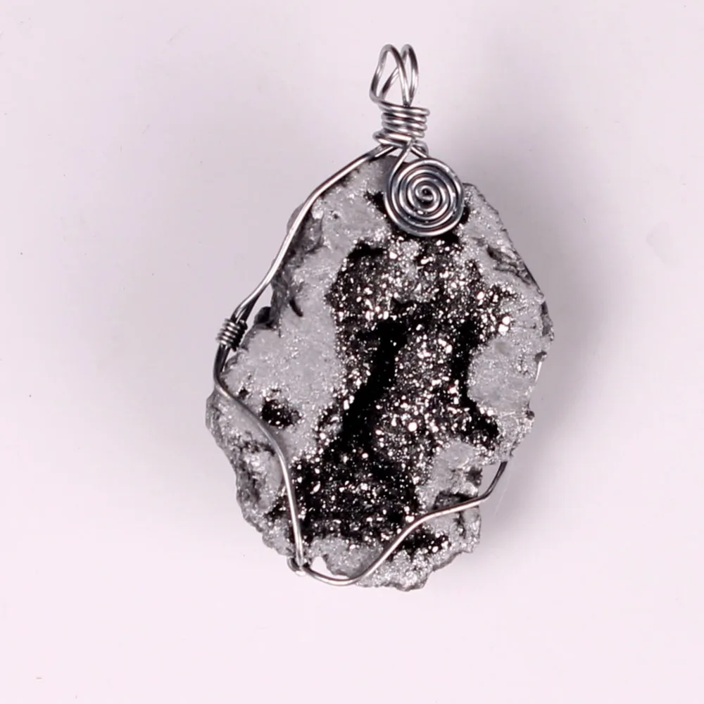 Радужная проволока Lucky Wire Wrap натуральный минерал геодезический титан кварцевые