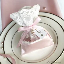 100 шт. в партии, элегантные, оптовые продажи, юбилейные, на день рождения, шоколадные атласные сумки, свадебные, праздничные, вечерние, подарки, конфетная сумка для гостей