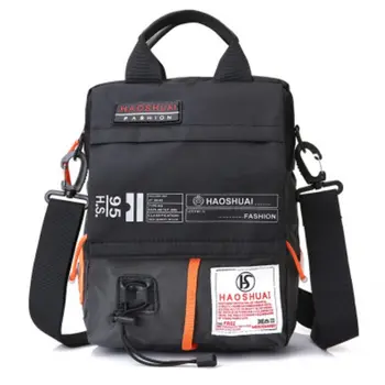 

Men's Bag Male Waterproof Nylon Camouflage Satchel Over the Shoulder Crossbody Bags Handbag Mini Briefcase Messenger Bag