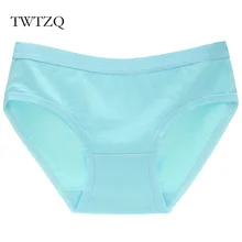 TWTZQ, нижнее белье, женские трусики, хлопковые трусы, средняя талия, однотонное нижнее белье, дышащие, женские трусы, Calcinha J3NK082