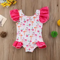Хлопок новорожденных Боди Симпатичные рюшами младенческой малыш одежда для маленьких девочек пачка комбинезон наряд